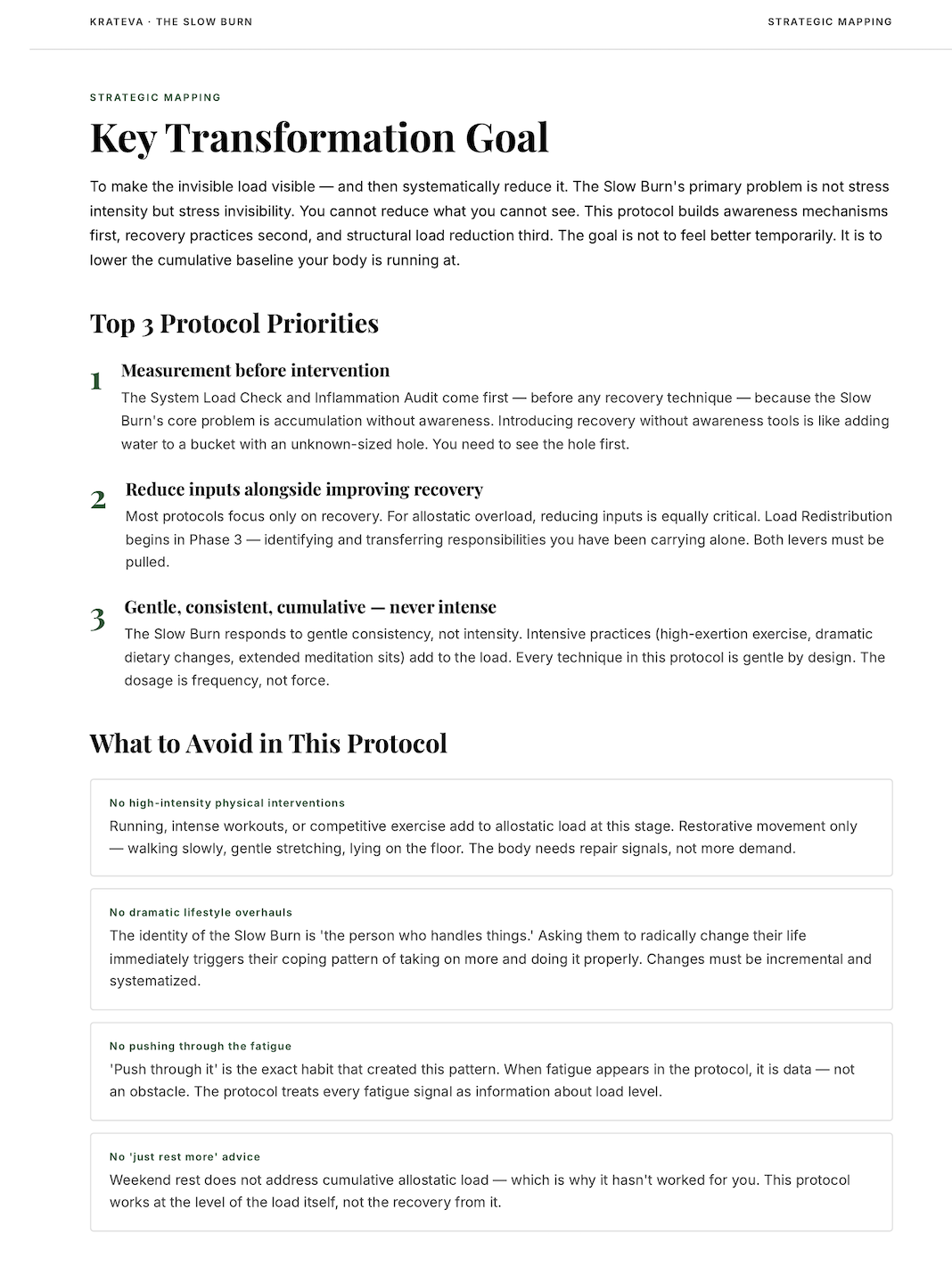 The Slow Burn Protocol