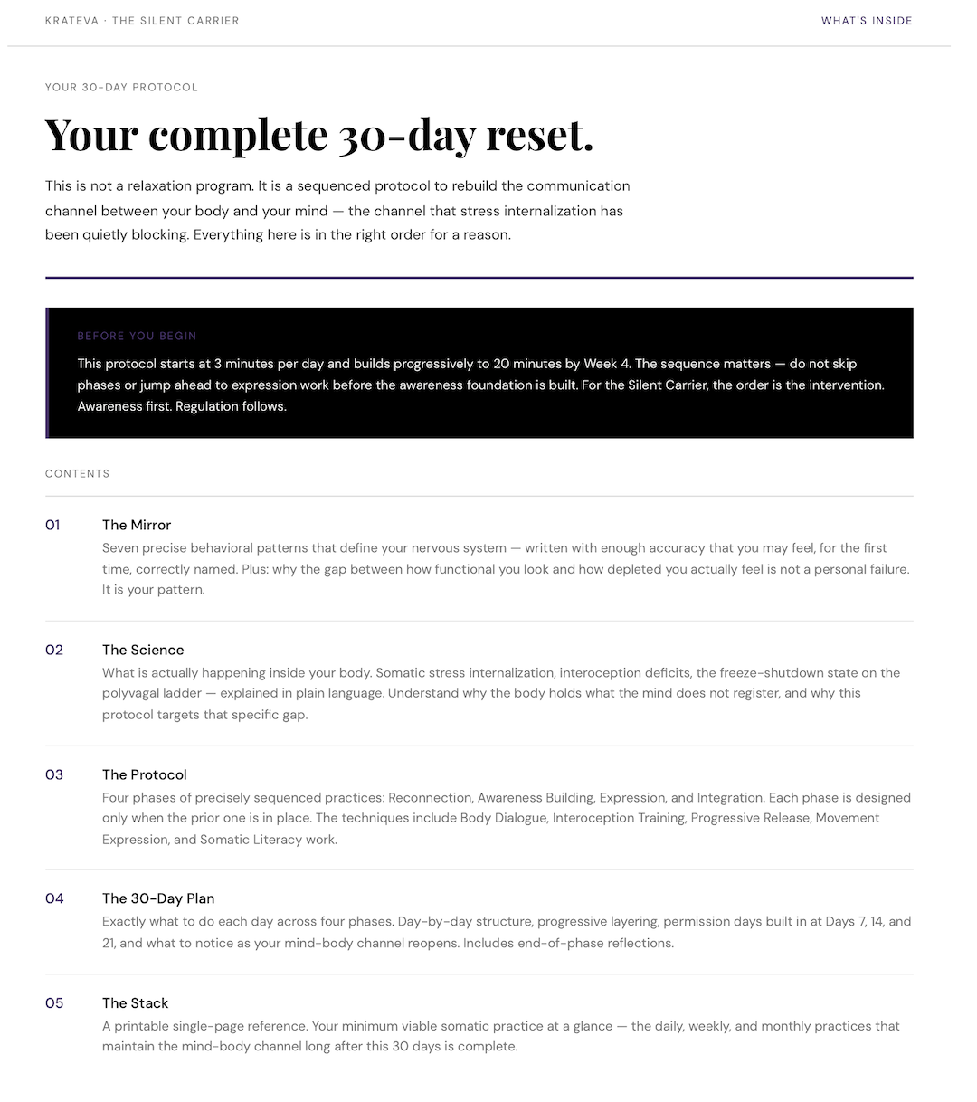 The Silent Carrier Protocol